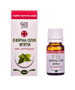 911 Piparmētras ēteriskā eļļa, 10 ml