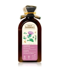 GREEN PHARMACY Šampūns pret matu izkrišanu Diždadzis un kviešu proteīni , 350 ml