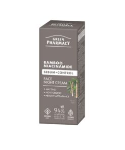 GREEN PHARMACY Bambuss + niacinamīds Nakts sejas krēms, 50 ml