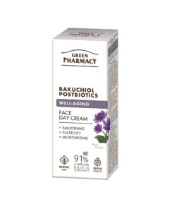 GREEN PHARMACY Bakučiols + postbiotikas Dienas sejas krēms, 50 ml