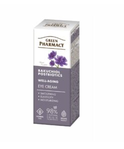 GREEN PHARMACY Bakučiols + postbiotikas Krēms ādai ap acīm, 15 ml