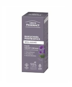 GREEN PHARMACY Bakučiols + postbiotikas Nakts sejas krēms, 50 ml