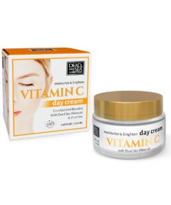 DEAD SEA COLLECTION Vitamin C Mitrinošs un izgaismojošs dienas sejas krēms ar C vitamīnu un Nāves jūras minerāliem, 50 ml
