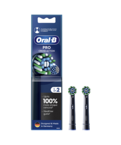 ORAL-B Elektriskās zobu birstes uzgaļi Melni, 2 gab.