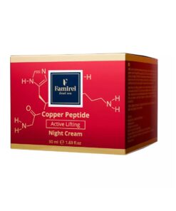 FAMIREL Copper Peptide Active Lifting Naktinis stangrinantis aktyvus veido kremas su vario peptidais, 50 ml