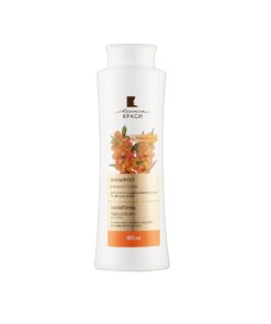ĻINIJA KRASOTI Atjaunošana un spēks Šampūns ar kumelīti un smiltsērkšķu eļļu visiem matu tipiem, 500 ml
