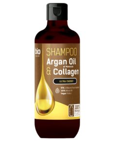 BIO NATURELL Argan Oil of Morocco & Collagen Šampūns visiem matu tipiem, 355 ml