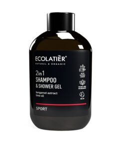 ECOLATIER POWER Шампунь и гель для душа 2 в 1 Sport, 400 мл