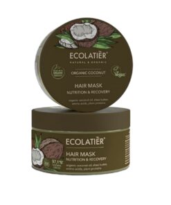 ECOLATIER Organic Coconut Matu maska Barošana un atjaunošana, 250 ml