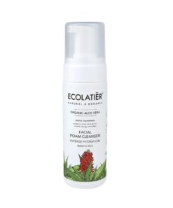 ECOLATIER Organic Aloe Vera Sejas mazgāšanas putas jutīgai ādai Intensīva mitrināšana, 150 ml