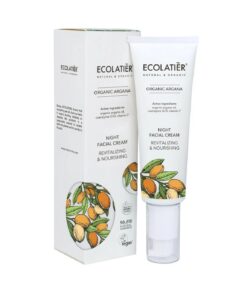 ECOLATIER Organic Argana Nakts sejas krēms Atjaunojošs un barojošs, 50 ml