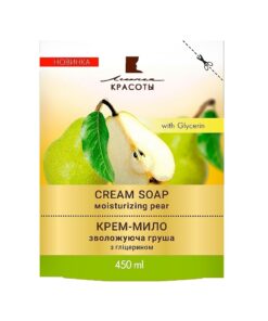 ĻINIJA KRASOTI Krēmziepes Mitrinošs bumbieris, doypack, 450 ml