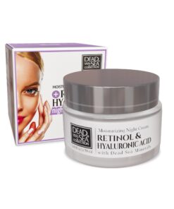 DEAD SEA COLLECTION Retinol + Hyaluronic Acid Mitrinošs un izgaismojošs dienas krēms ar retinolu un hialuronskābi, 50 ml